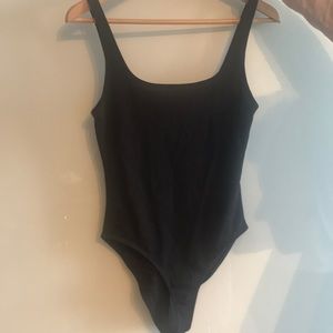 Zara basics black bodysuit small